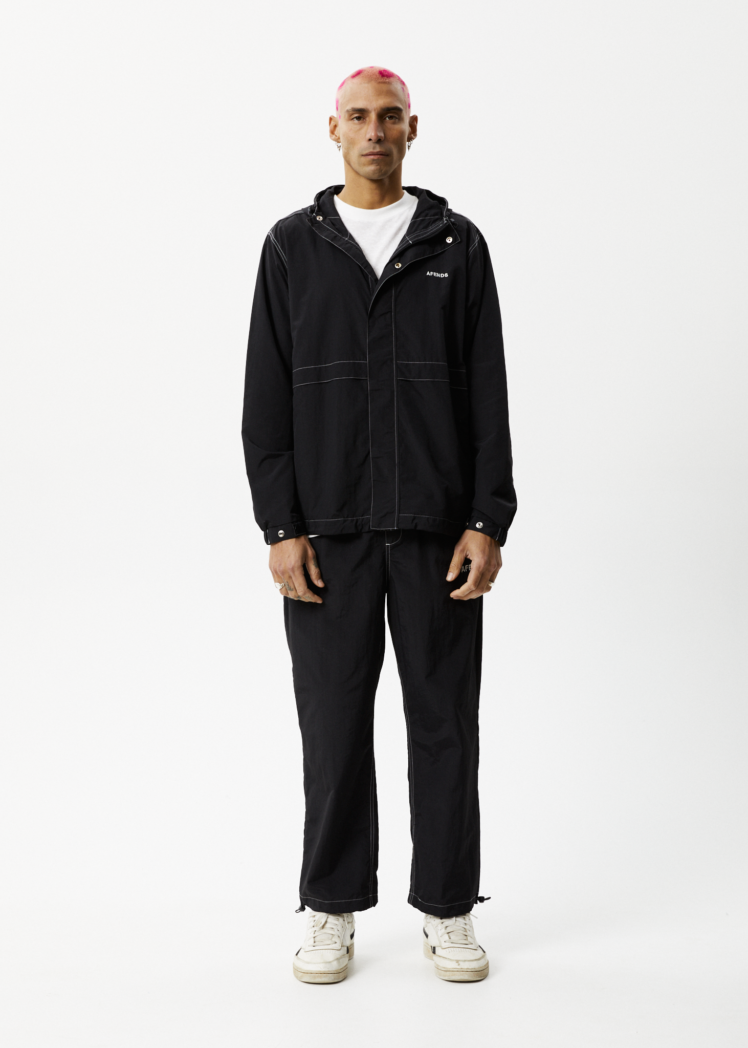 Afends Mens Liquid Space - Spray Jacket - Black 